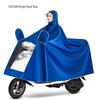 Men's Waterproof Electric Vehicle Poncho: Extra Thick, Anti-Storm, Enlarged for Motorcycles and Battery Cars