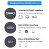 Eonvic Type D Male Micro HDMI to HDMI 1080P HDTV Cable for Sony Camera BM Video Assist Monitor Left-Angled