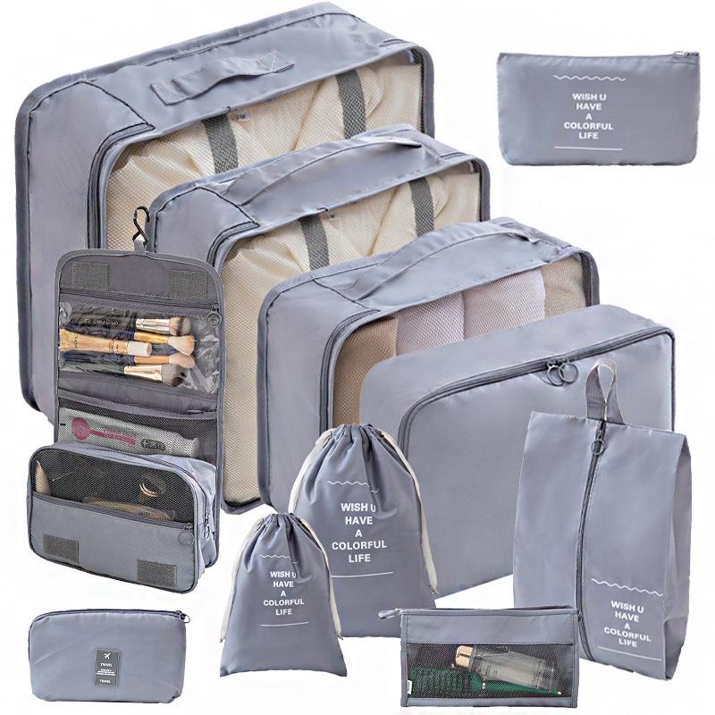 Cross-Border Travel Storage Bag Set: 8-Piece and 9-Piece Clothing Organizer