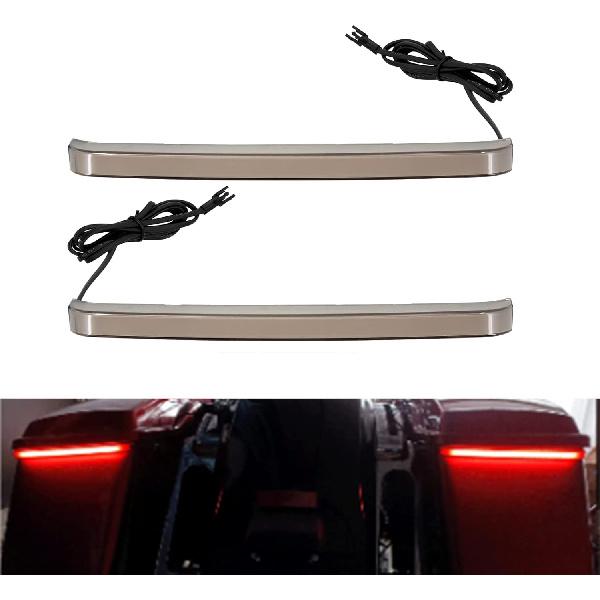 Motorcycle LED Saddlebag Tail Light Running Brake Sequential Turn Signal Lamp Fit for Harley Touring Street Gilde Road King Road Gilde Electra Glide
