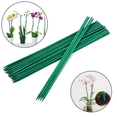 10pcs 40cm Flower Sticks Accessories Bamboo Green Sticks Durable Plant Support Stick Orchid