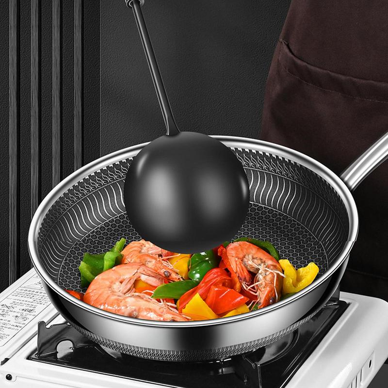 Cooking Ladle Non-stick Metal Ladle Multifunctional Cooking Utensils Reusable Kitchen Serving Tool For Home Restaurants