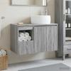 Bathroom Furniture Set 2 Pcs Grey Sonoma Engineered Wood