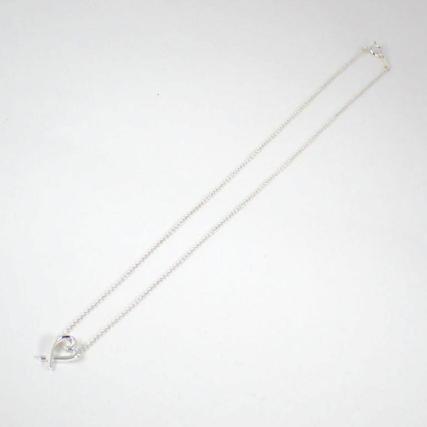 [Used] TIFFANY/Tiffany 925 Loving Heart Pendant/Necklace/j60-9
