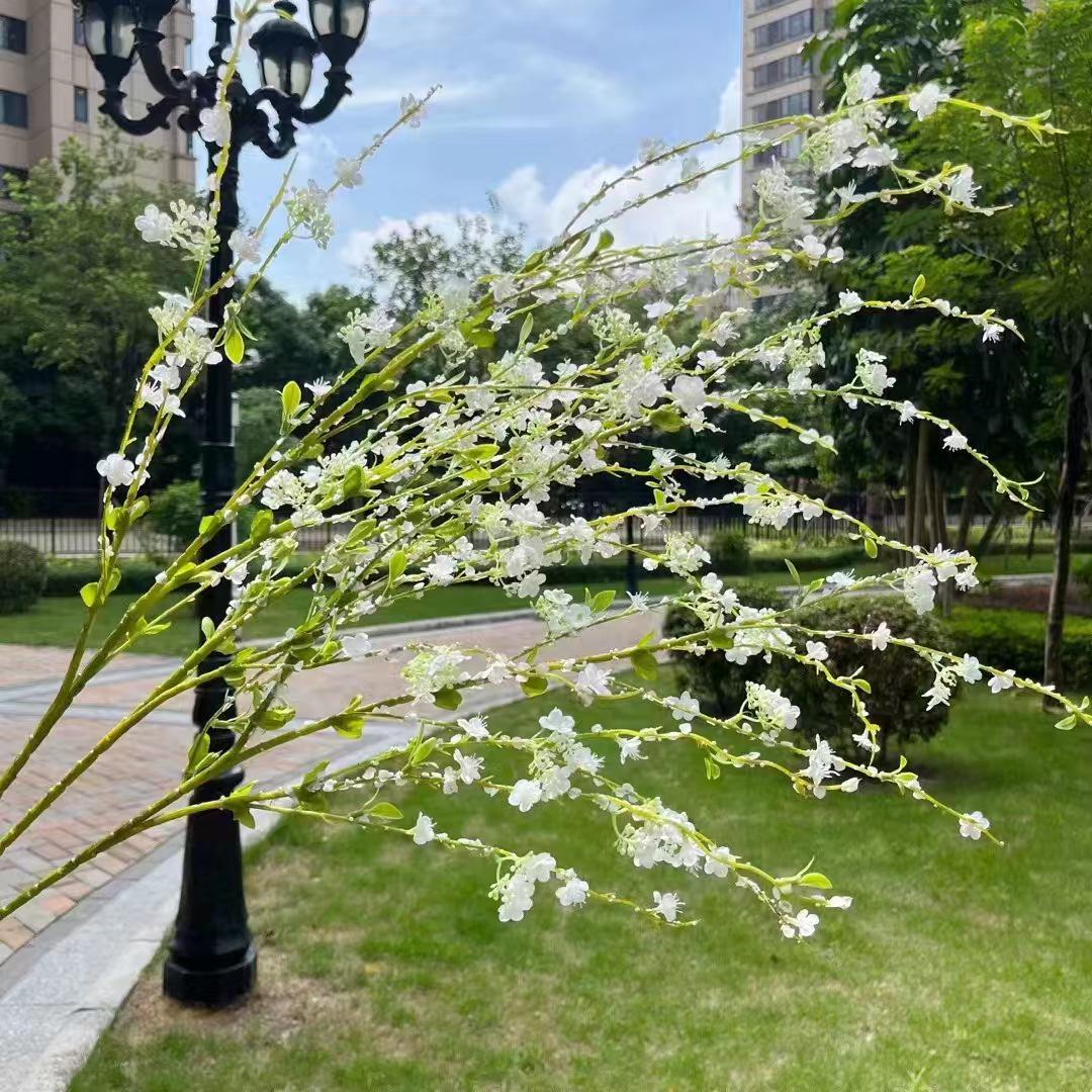 

Искусственные мелкие цветы Снежная ива для домашнего и свадебного декора белый