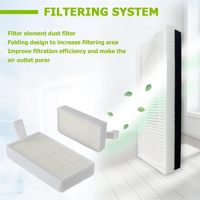 B97A-High Efficiency Filter Accessory Set For Ilife V5 V5S V3 V3S V5S V50 Pro V55 X5 Robot Vacuums