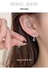 Cui Yan S925 Sterling Silver Korean Style Floral Stud Earrings - Trendy, Simple Pendant Design for Women