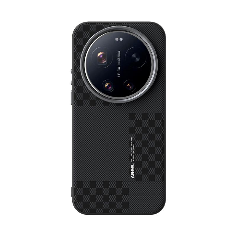 

For Xiaomi 17 Ultra Case Protection Magnetic Carbon Fiber Texture Grid series Protector Mobile Phone Case Cover Xiaomi 17 Ultra