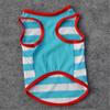 Haustierkleidung Sommer Hunde Weste T-Shirt Baumwollmaterial Streifen Super Cool