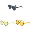 New Unisex Heartshaped Clear Jelly Sunglasses With Handmade Rhinestones For Summer Parties