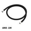 AN6 AN8 AN10 1M 3M Braided PTFE E85 Fuel Hose Oil Gas Cooler Hose Line Pipe Tube Outside 304 Stainless Steel Braided Ide