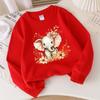 Kinder Rundhals-Sweatshirt, Niedlicher Elefant mit Blumenprint, Weicher Freizeit-Pullover für Herbst Winter