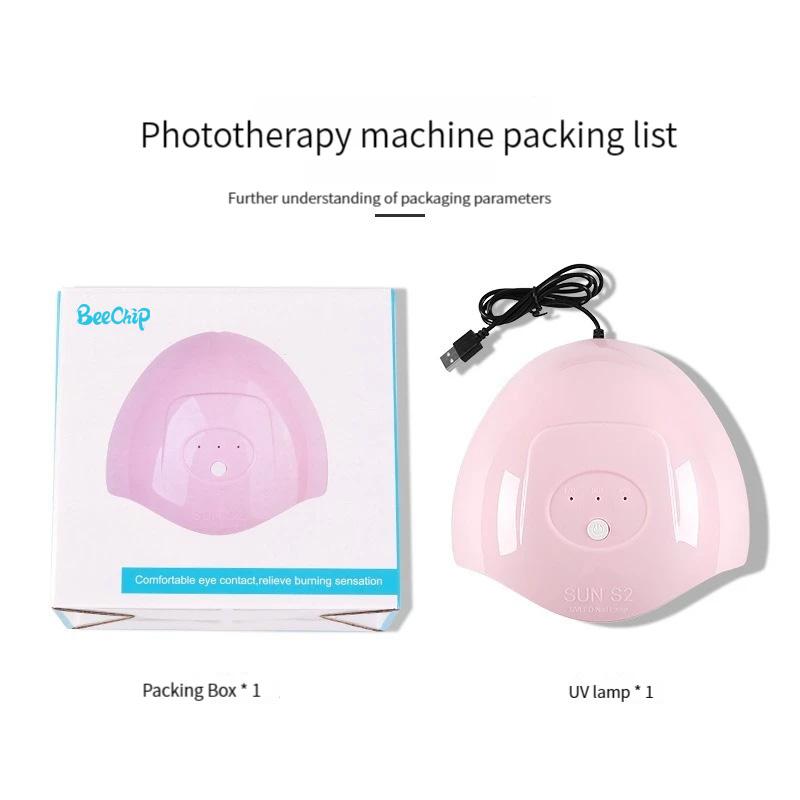 Nail Light Therapy Machine 36w Usb Powered Nail Grill Light Double Light Source Three Speed Timing Nail Light