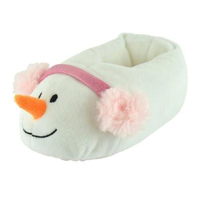 Childrens/Kids Novelty Snowman Slippers