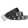 Personality Hip Hop Jeans For Women Dress Waist Belt Rivet Waistband PU Leather Belt Waist Strap