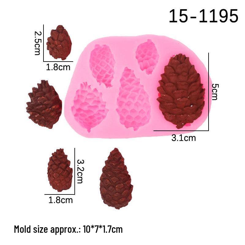 Silicone Pinecone Mold for Cake and Christmas Decorations
