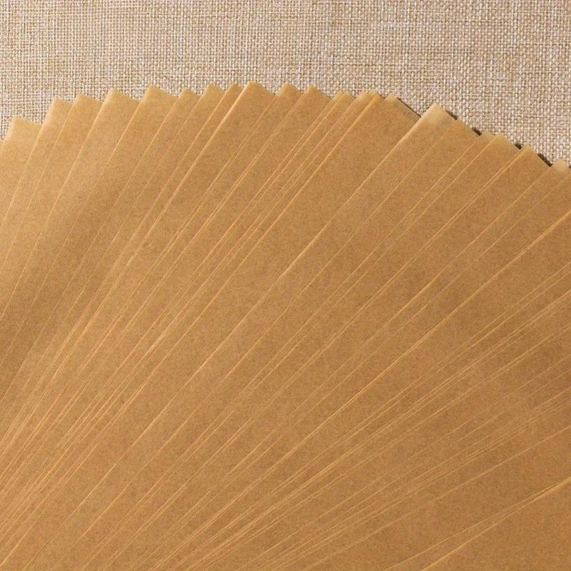 Obdélníkový pergamenový pečicí papír se silikonovým povrchem odolným proti oleji pro grilování, vaření v páře, papír odolný proti oleji