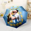 Ombrello Automatico Pieghevole Celebrazione Calcio Argentina con 8 Stecche Design Compatto Essenziale da Viaggio Amanti della Moda