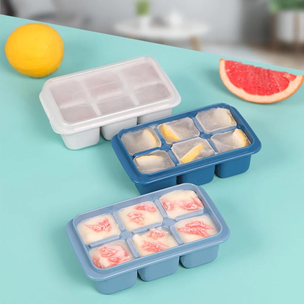 3pcs-Ice Cube Ice Box Frozen Mold Refrigerator Homemade Frozen Ice Box with Lid