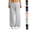 Women's Wide-leg Athletic Pants, Loose Straight-leg Casual Pants, Athletic Jogging Pants