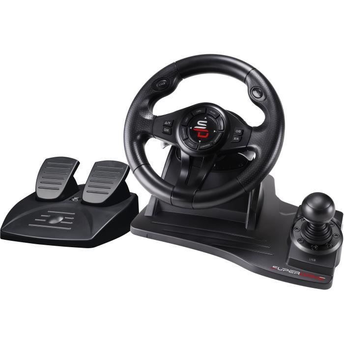 Subsonic Noir Sa5596-Ng Accessoire De Jeux Vidéo Usb Volant + Pédales Pc, Playstation 4, Xbox One, Xbox Series X - Neuf - Image 4