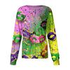Women's Casual Long-sleeved Single-breasted Printed Protective Clothing Cardigan Top