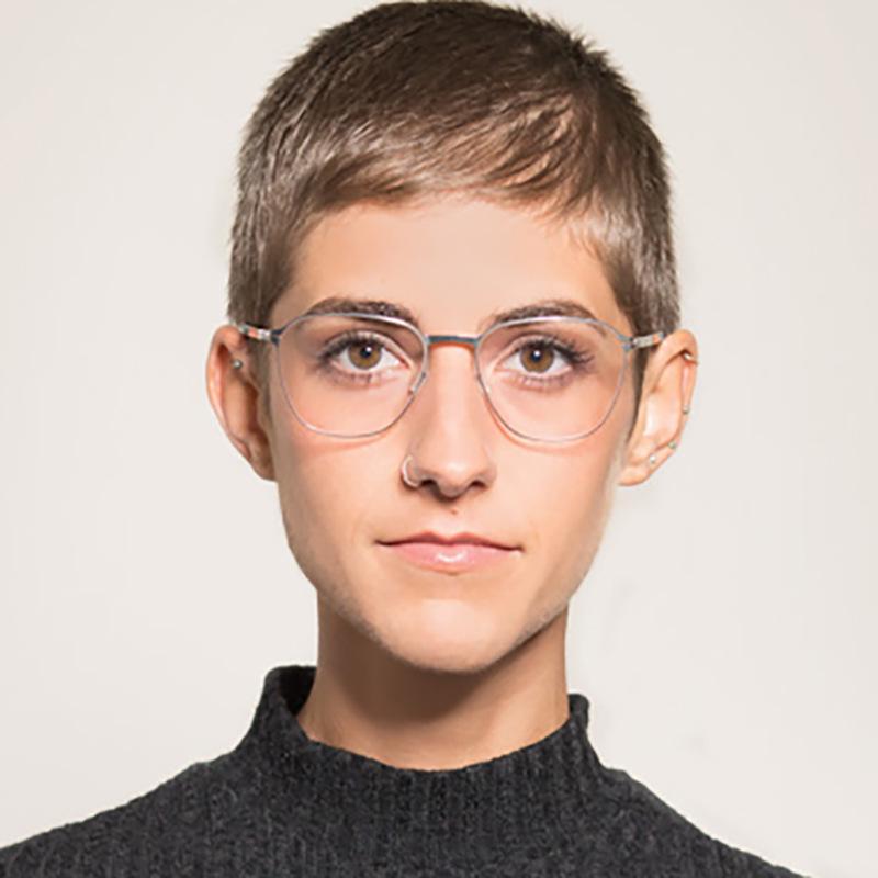 Ultra-Light Myopia Glasses for Men with Screwless Thin Legs and Small Face Design