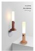 Smart Rechargeable LED Night Light: Solid Wood with Motion Sensing for Home & Hallways