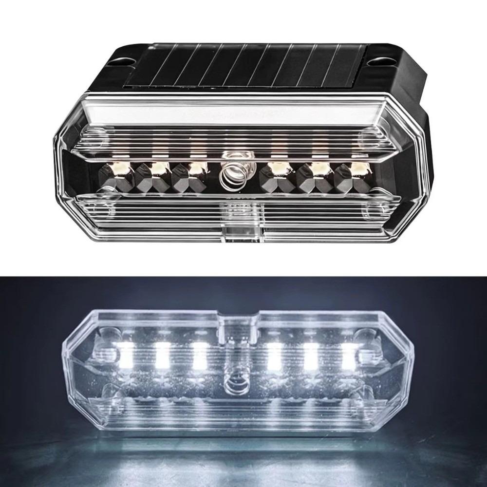 Vibration Activated Vehicle Warning Light Solar Powered Safety Strobe Light  Truck