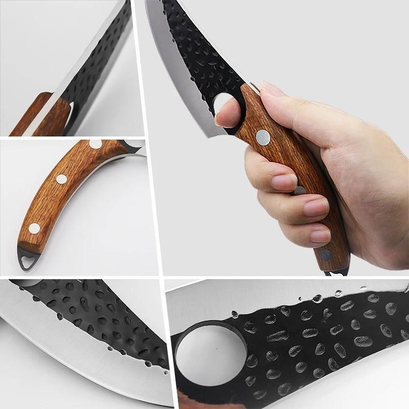 Hammer Forged Boning Knife Stainless Steel Butcher's Sharp Meat Knife Vegetable Slicing Knife Household Kitchen Knife