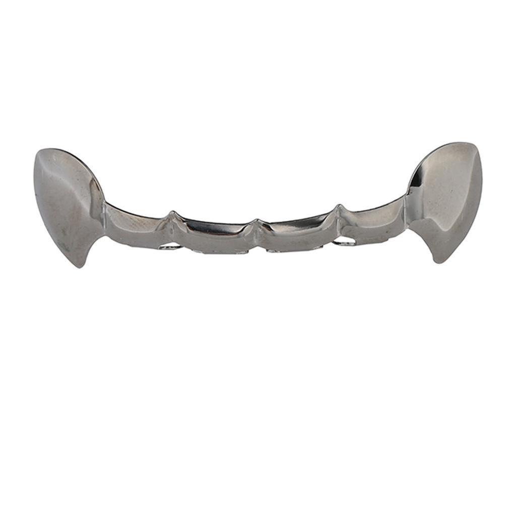 Trendy Halloween Vampire Fang Grillz - Gold Hip Hop Accessories