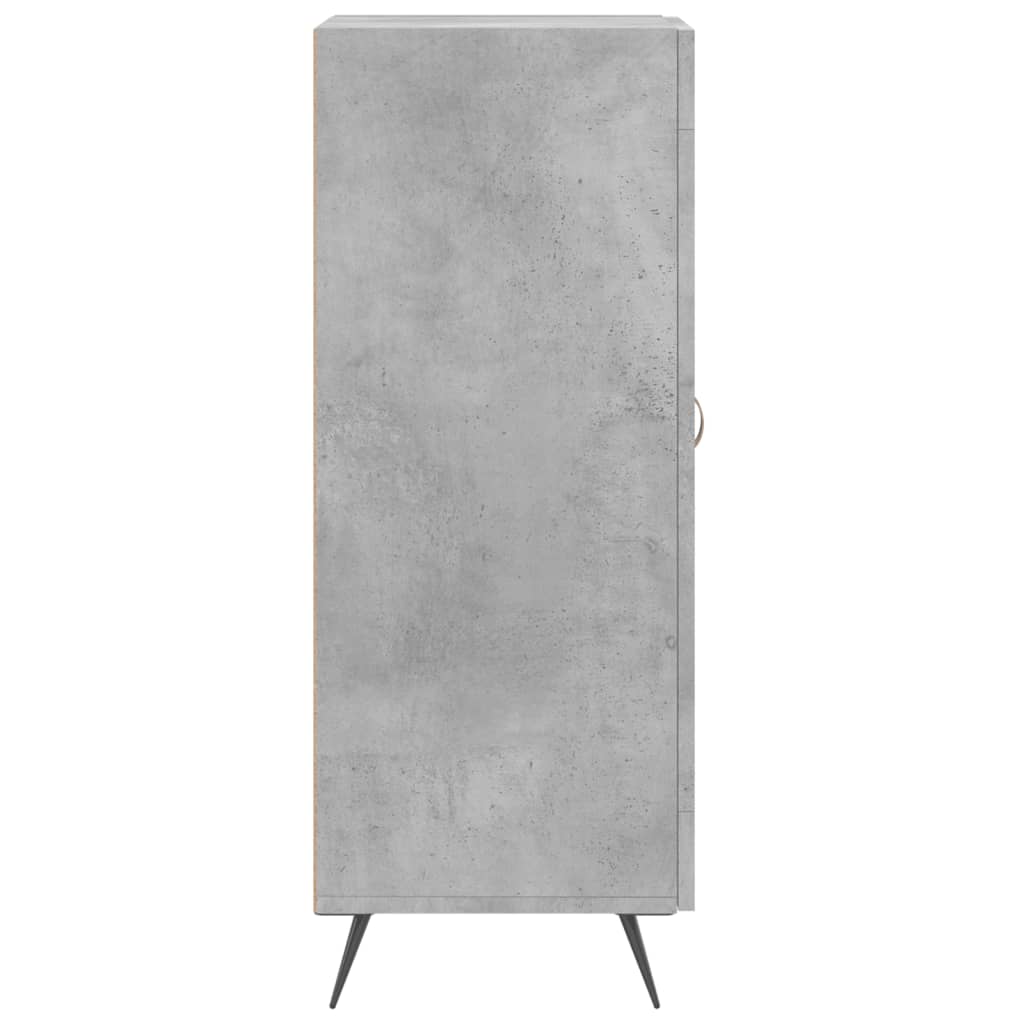 Vidaxl Szafka, Szarość Betonu, 34,5X34X90 Cm, Materiał Drewnopochodny