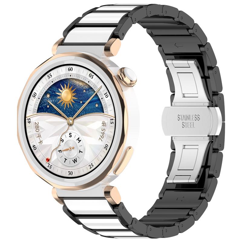 18mm keramický řemínek pro Huawei Watch GT5/4 41mm/GT5 Pro 42mm dámský náramek pásek pro Huawei Watch GT5 GT4 kovový řemínek
