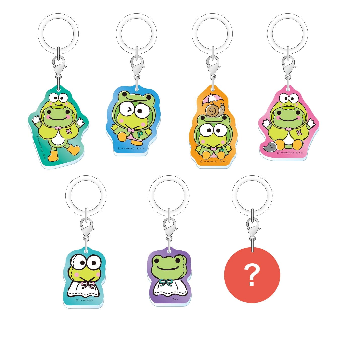 Toshin Pack Kerokerokeroppi x Pickles the Frog Торговый маркер для зонта (КероппиПиклз) P2-UM001 По одному экземпляру каждого