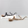Creative Reader Figure Ornaments Vintage Metal Human Body Sculptures Handicrafts Living Room Office Bar Cabinet Figure Ornaments