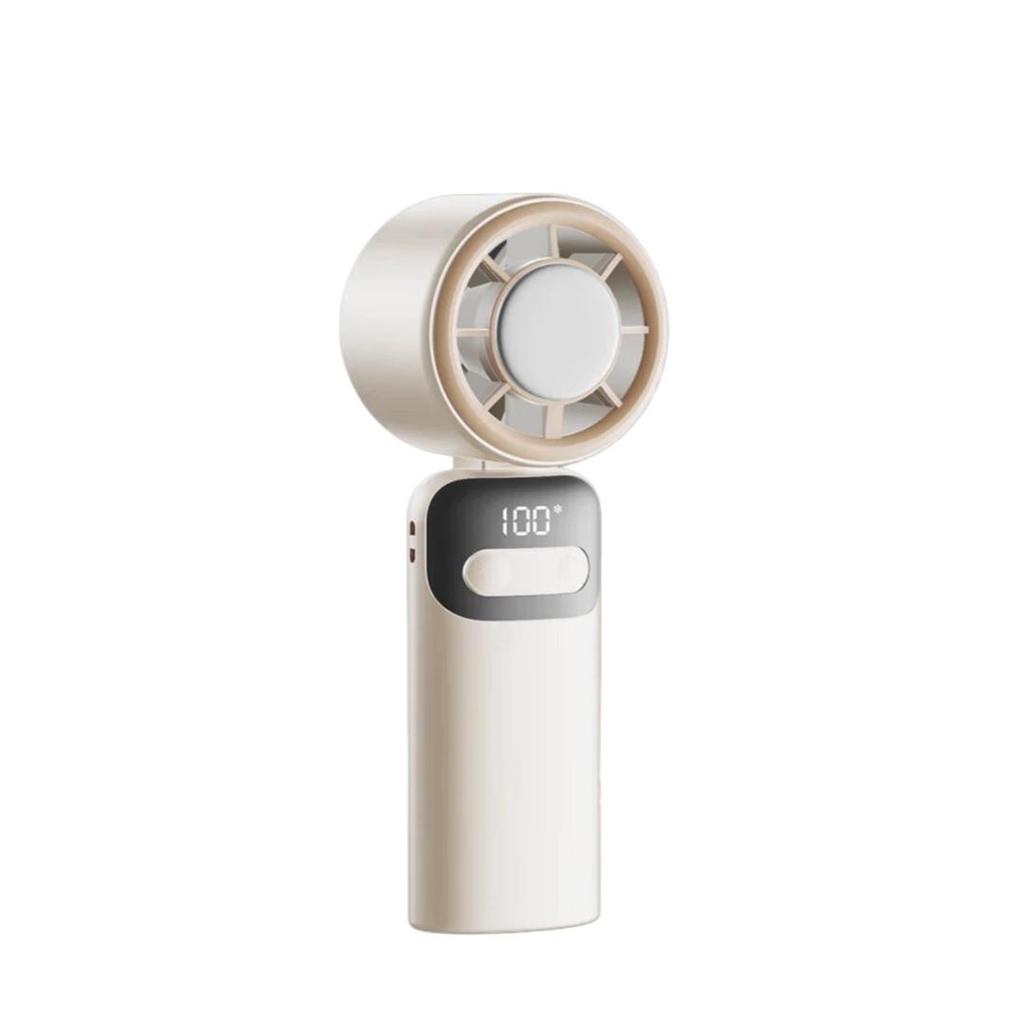 KOVOL Handheld Mini Fan Cooling Semiconductor Long Battery Life Foldable Portable Rechargeable Turbine High-Speed Cooling Devic