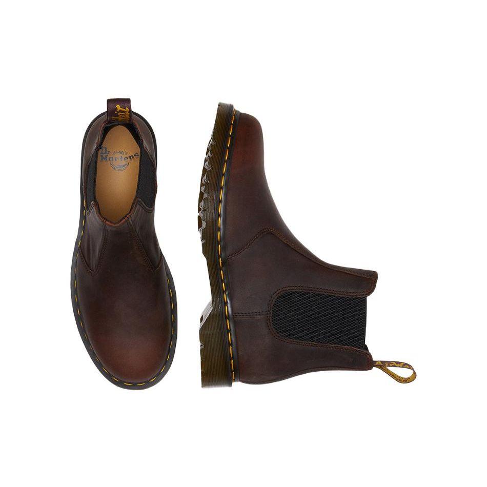 Dr. Martens Leather Comfortable Warm Ankle Chelsea Boots Unisex boots Red Brown 30676294