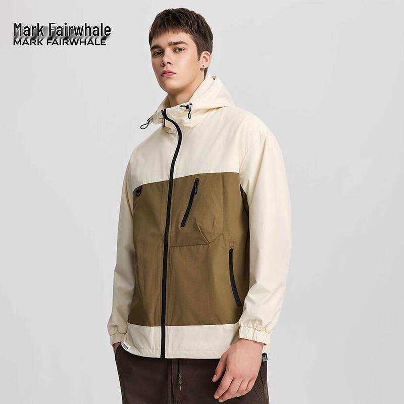 Mark Fairwhale Herren Vielseitige Colorblock-Jacke