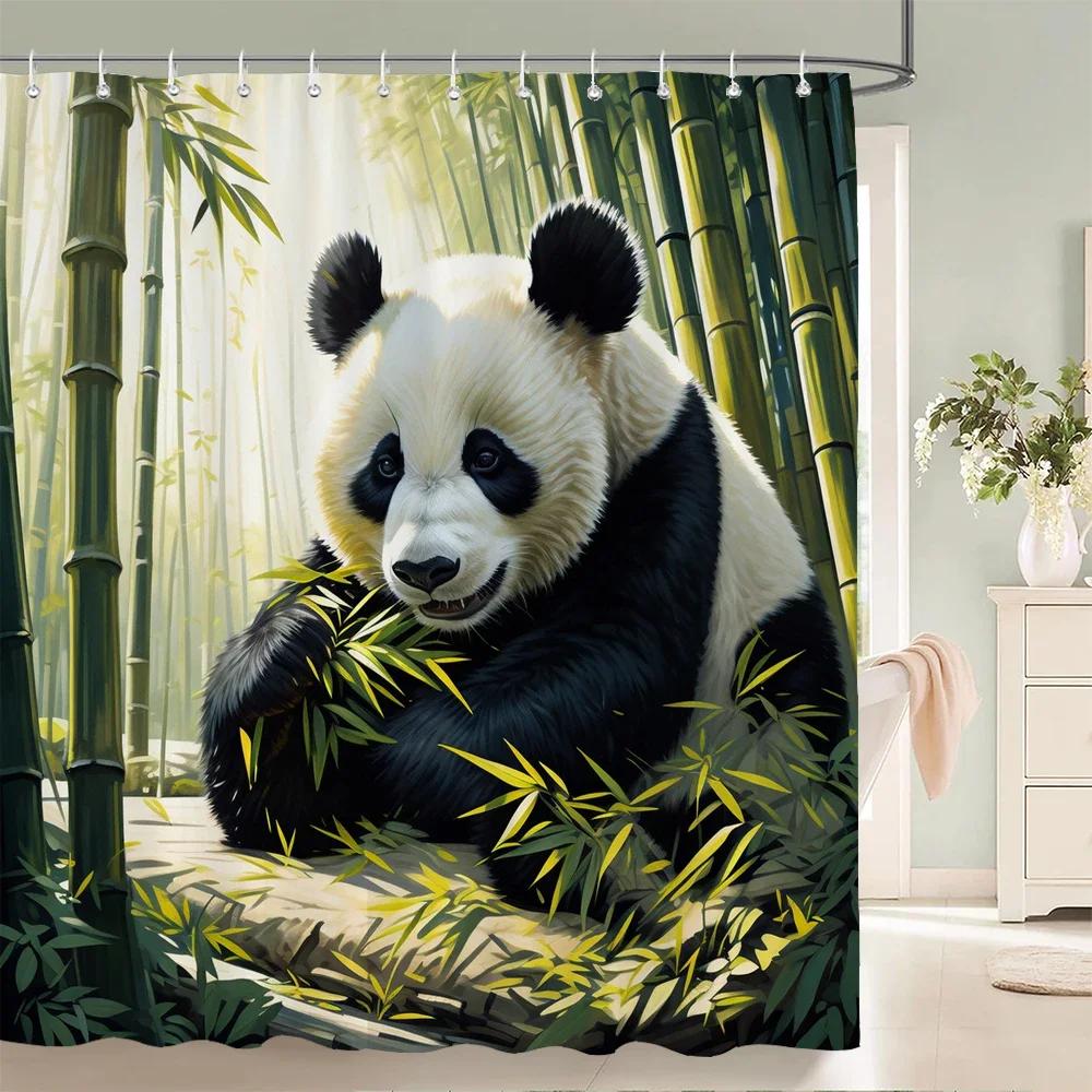 Floral Summer Shower Curtain Cat and Dog Animals Fabric Shower Curtains for Rustic Bathroom Decor Spring Plant Shower Curtain