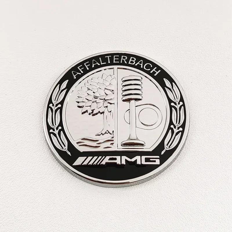 Car Sticker For Benz 6.5cm Apple Tree Logo AMG Metal Car Emblem Rear C Pillar Side Badge for Mercedes Benz A C E GLA GLC GLE Sti
