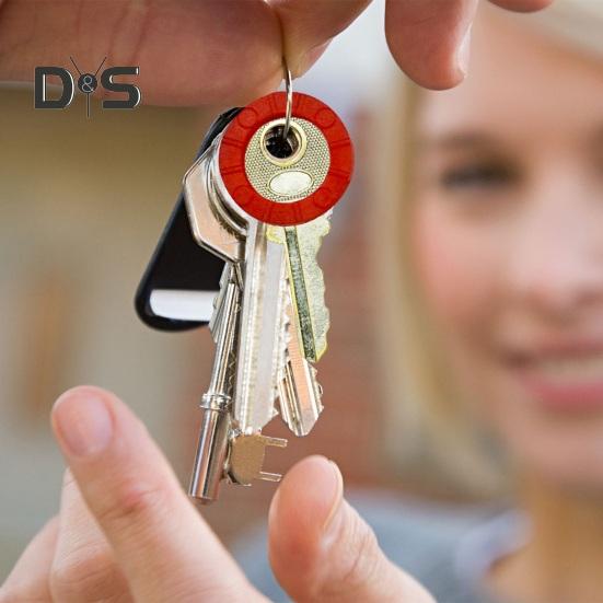 24/32/40 Pcs Colored Key Caps Flexible Round Rubber Key Covers Semi-circular Key Tags Identifiers for House Keys Non Odd-Shaped Keys