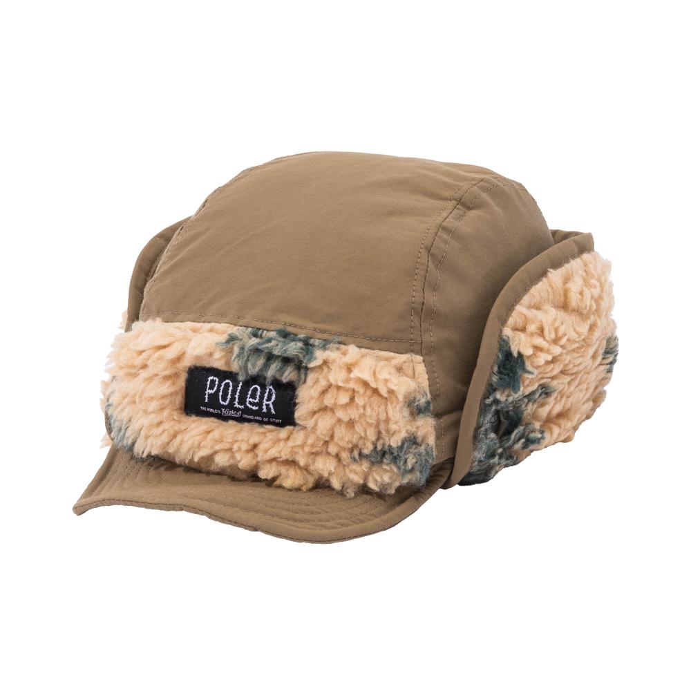 POLERSTUFF Jacquard Sherpa Flap Cap Natural