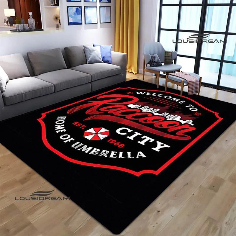 R-Resident Evil Umbrella Printed Carpet Non -slip Carpet Carpets for Living Room Area Rug Door Pad Bedroom Decor Birthday Gift