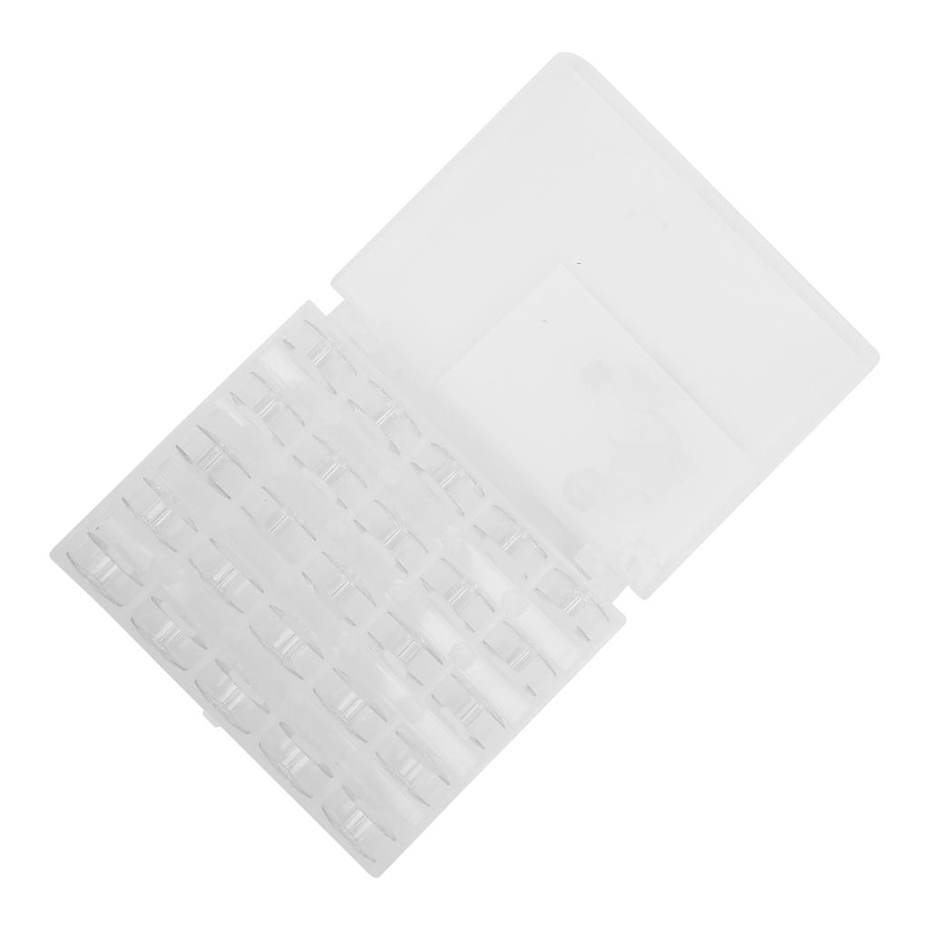 25pcs Plastic Bobbins Sewing Machine Stitching Accessories with A Storage Box for Craft Enthusiasts Tailor