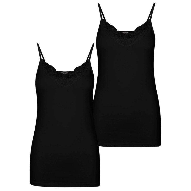 

Майка из хлопкового кружева с вырезом, комплект из 2 шт. Женский VERO MODA