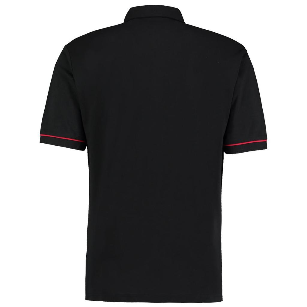 Kustom Kit Mens Button Down Contrast Short Sleeve Polo Shirt