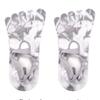 Heart Silicone Dot Tie-dye Yoga Socks Non-Slip Five Toe Socks Sweet Strappy Pilates Socks  Gym