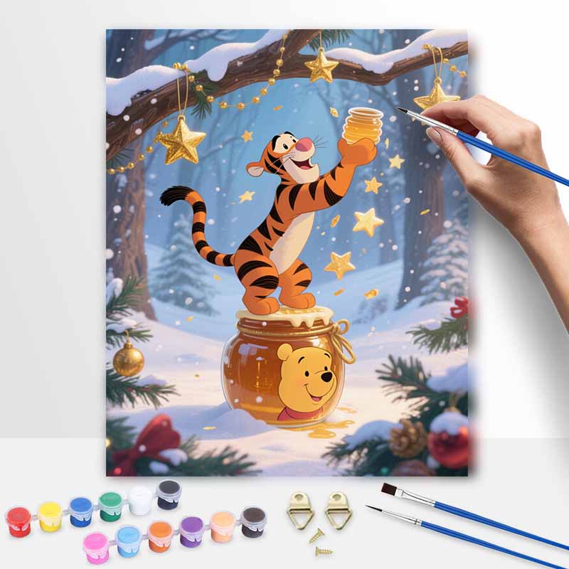 Disney Winnie the Pooh Tigger Oil Painting Painting Art Kit Handmade Diy Home Decorations