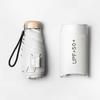 (Creamy-white) Parapluie De Voyage Avec Protection UV UPF 50+ Contre La Pluie Et Le Soleil, Compact Et Portable (92 Cm).