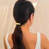 Personalized Metal Smooth Elastic Hair Band Female, Versatile Cold Wind Geometric Square Headdress Hair Accessories